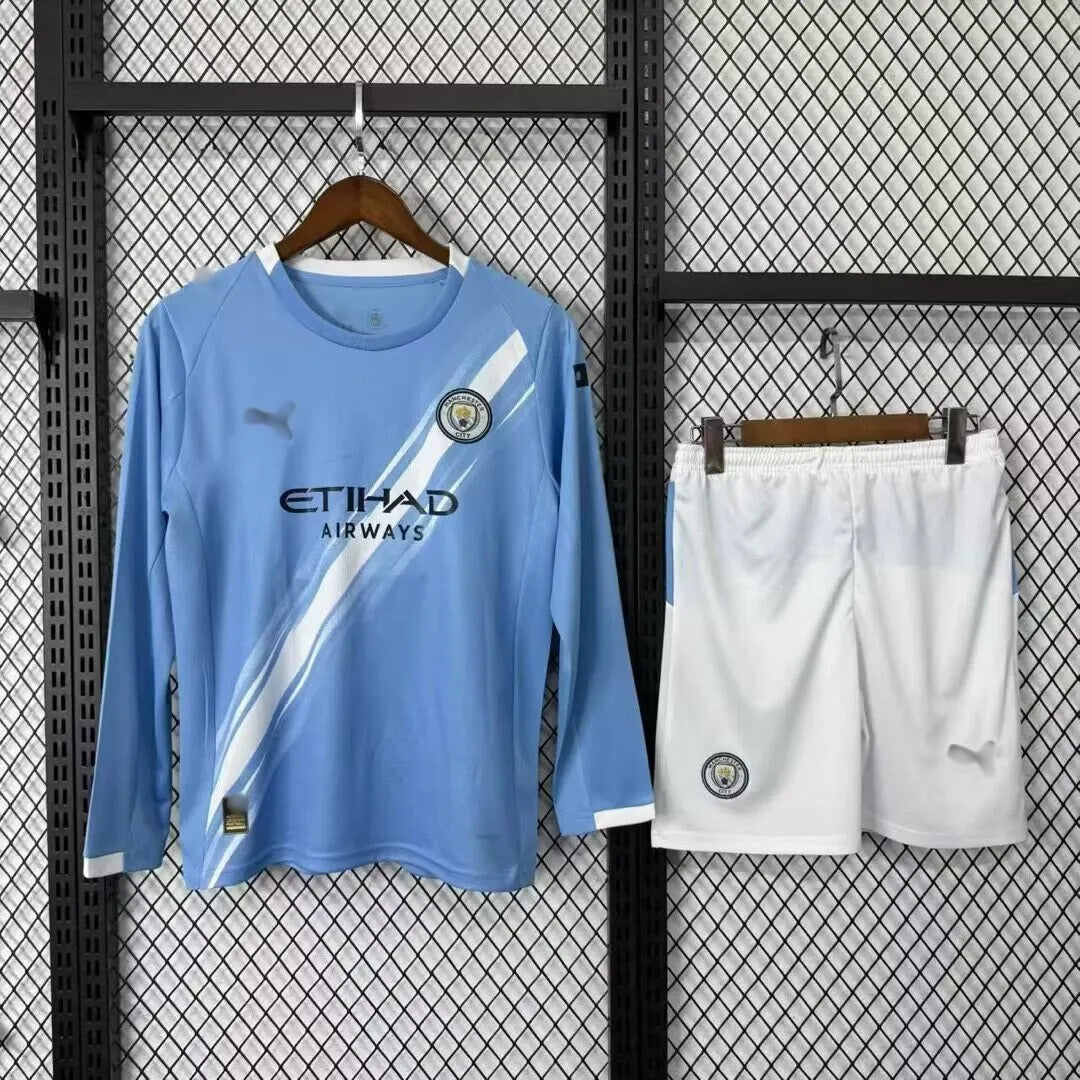 Manchester City Long Sleeve Home Kit