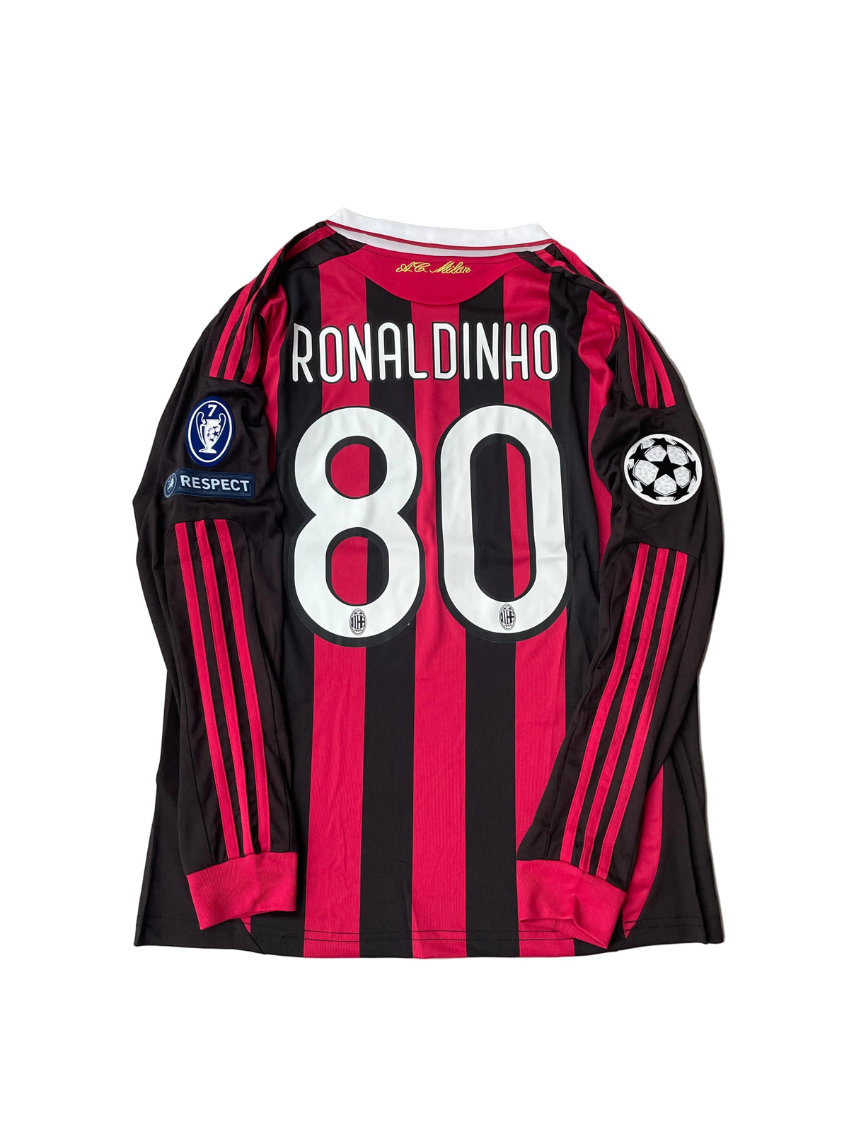 Ronaldinho Longsleeve AC Milan Home Shirt 2006/2007