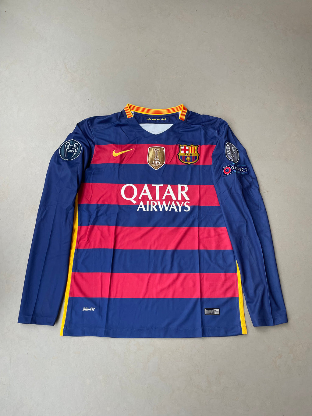 Neymar FC Barcelona Longsleeve Home Shirt 2015/2016